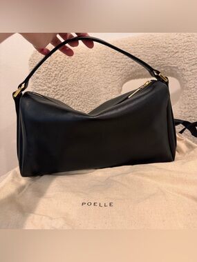 POELLE Josephine Bag in Black Leather